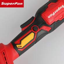 SuperPan 125mm Multi-Function Rechargeable Angle Grinder, 3-Speed Adjustable High Power Brushless Grinder For Rust Removal / Cutting / Polishing / Grinding Multi-Scenario Electric Tool (Bare Tool - Battery Not Included) - Red - View 5