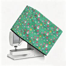 1pc Dust-Proof Cover For Sewing Machine, Modern Style Polyester Christmas Santa Claus Printing. Accessories Home Decoration, Household Appliance Cover. Dust-Proof And Washable. - Full Coverage - View 13