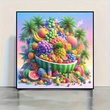 1pc DIY 5D Diamond Painting Kit, Suitable For Adults And Beginners, Craft Supplies, Applicable For Living Room, Bedroom, Office, Wall Decor Art - round diamond - View 5