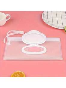 1PC Portable Wet Wipes Dispenser, Lightweight Container, Bathroom Tissue Holder, Essential For Household And Outdoor Travel - A - View 6