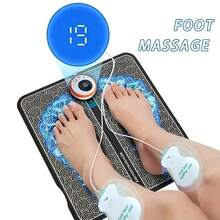 AXH Matras Pijat Kaki EMS Elektrik, Meredakan Nyeri, Merelaksasi Kaki, Pijat Titik Akupunktur, Stimulasi Otot, Meningkatkan Sirkulasi Darah - Hitam - View 1