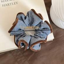 1/2pcs Quilted Casual Cute Elegant Polyester Hair Scrunchies, All Seasons - Multicolor - View 9