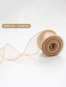 10/50 Yards Clear Chiffon Ribbon, Organza Ribbon, For Gift Wrapping, Decoration, Christmas, Wedding, Birthday Party, Bouquets, Wreaths, Sewing Supplies - Multicolor - View 28