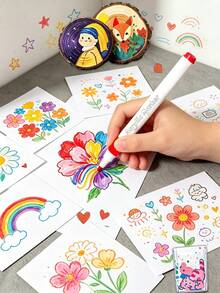 24/36/48/60/80 Colors Acrylic Markers, 13.2cm Long Quick Drying Versatile Use, Suitable For Elementary Students Art Students Children Drawing Sketching DIY Graffiti Coloring Birthday Gift - Multicolor - View 4