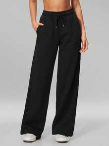 MFVIM Women's Autumn/Winter New Premium Sweatpants Pilates Gym Workout Essential Yoga Fitness Apparel - Premium Black - View 6
