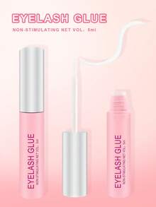 1pc 5ML Eyelash Glue, White Transparent, Exquisite & Long-Lasting, Waterproof, Super Strong Adhesion, Anti-Shedding, Suitable For Single DIY Eyelash Extensions, Waterproof Strip And Cluster Eyelash Glue, Gentle & High Viscosity, Suitable For Beginners - White - View 10