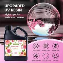 UV Resin 100g/300g/500g Kit-Upgraded Crystal Clear Hard UV Fast Curing Epoxy Resin Supplies For Craft Jewelry Making - 16oz/472ml - View 5