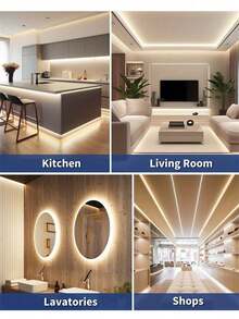 USB 5V Low Voltage 2835 LED Warm White Light Strip, 5m/10m, Living Room Bedroom TV Background Cabinet Party Atmosphere Lighting - Yellow - View 6