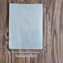 Assorted Geometric Pattern Embossing Folder, Clear Plastic Textured Embossing Template For Paper Craft Card Scrapbook DIY Art Supplies Embossing Folder - JH-1 - View 35