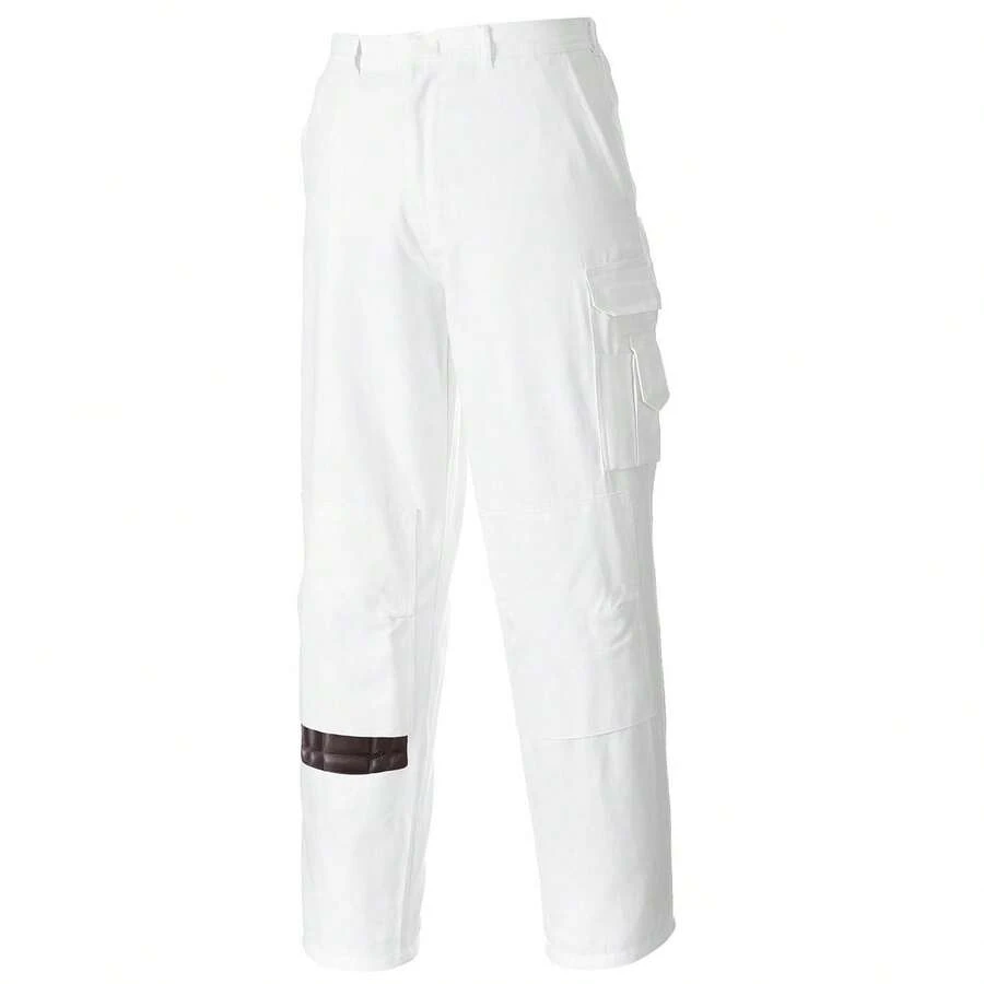 Portwest Mens Painting Work Trousers - White - View 1
