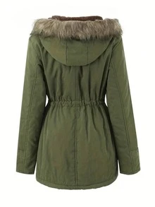 Women Winter Coats - Green - View 8