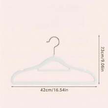 4pcs Premium Seamless Hangers, Non-Slip Clothes Hangers For Home, No Bulging Or Deformation, Wardrobe Storage Organizer, Strong Load-Bearing And Durable, Multi-Color Set, Enhance Wardrobe Style, Non-Slip Groove Design, Clothes Won't Slip Off - View 7