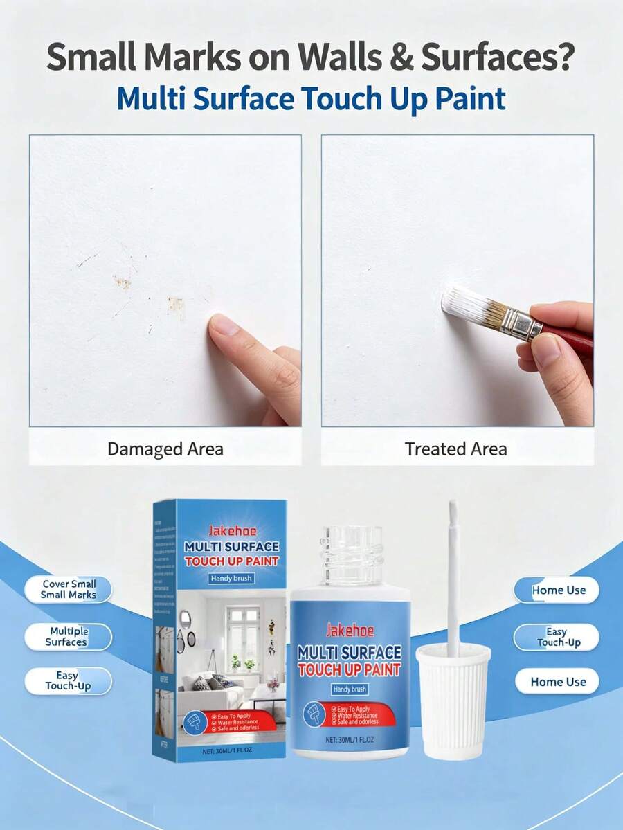 Jakehoe Multi-Surface Repair Paint, Renovation Covering Repair Coating, Waterproof & Sun-Resistant, Home Multi-Functional Renovation Care Paint, Repair Paint, Renovation Paint, Covering Coating, Waterproof & Sun-Resistant Paint, Multi-Surface Renovation Paint, Home Repair Coating, Multi-Functional Care Paint, Wall & Metal Repair Paint