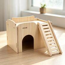 2D Flat Acrylic Hamster Hideout Luxury Villa, Small Pet Decor - one-size - View 2