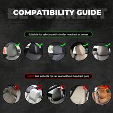 2pcs Red Eye Print Car Headrest Covers - New Double-Sided Design Suitable For All Car Models, Easy Installation - Fun Interior Decor For Male/Female Drivers & Passengers - Car Seat Headrest Protector, Eye-Catching Print, Durable Fabric - 2-pack Hats - View 6