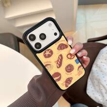 GUCADI Unique Bread Shaped Phone Case, Compatible With IPhone 18 Pro Max, Apple 17 Pro And 16/15. This Phone Case Has A High-End Texture And Innovative Design, Making It An Ideal Choice For Huawei And Phones. It Features A Unique, Creative, Vintage, Geometric, Colorblock, Niche, Luxury And -Style Design. - Yellow - View 8