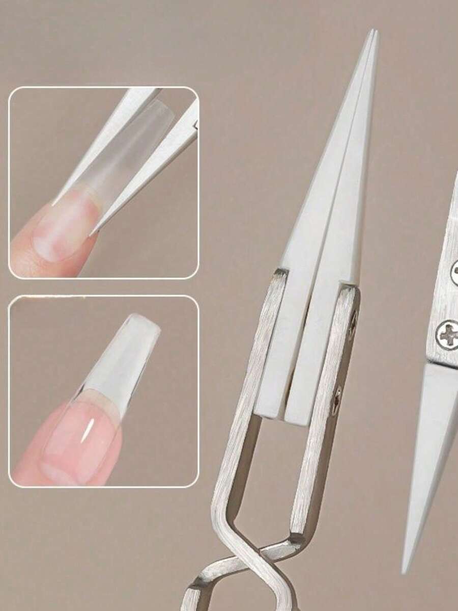 1 buah Penjepit Ukir Stiker Seni Kuku Akrilik UV Gel, Alat Jepit Seni Kuku Multifungsi - MultiWarna - View 1