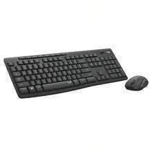 Logitech MK295 Black Wireless Keyboard And Mouse Combo, Silent Office Keyboard Set, Mouse And Keyboard For Laptop, Personal Computer, Desktop, Full-Size 104-Key Membrane Keyboard - View 9
