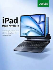 UGREEN iPad Magic Keyboard Kompatibel dengan Tablet Apple 25 Model (Air 7/6/5/4 Pro, 11/10,9 inci) - Casing Pelindung Keyboard Terintegrasi, Keyboard Bluetooth Magnetik, Dapat Dilepas (11 inci/10,9 inci) - View 10