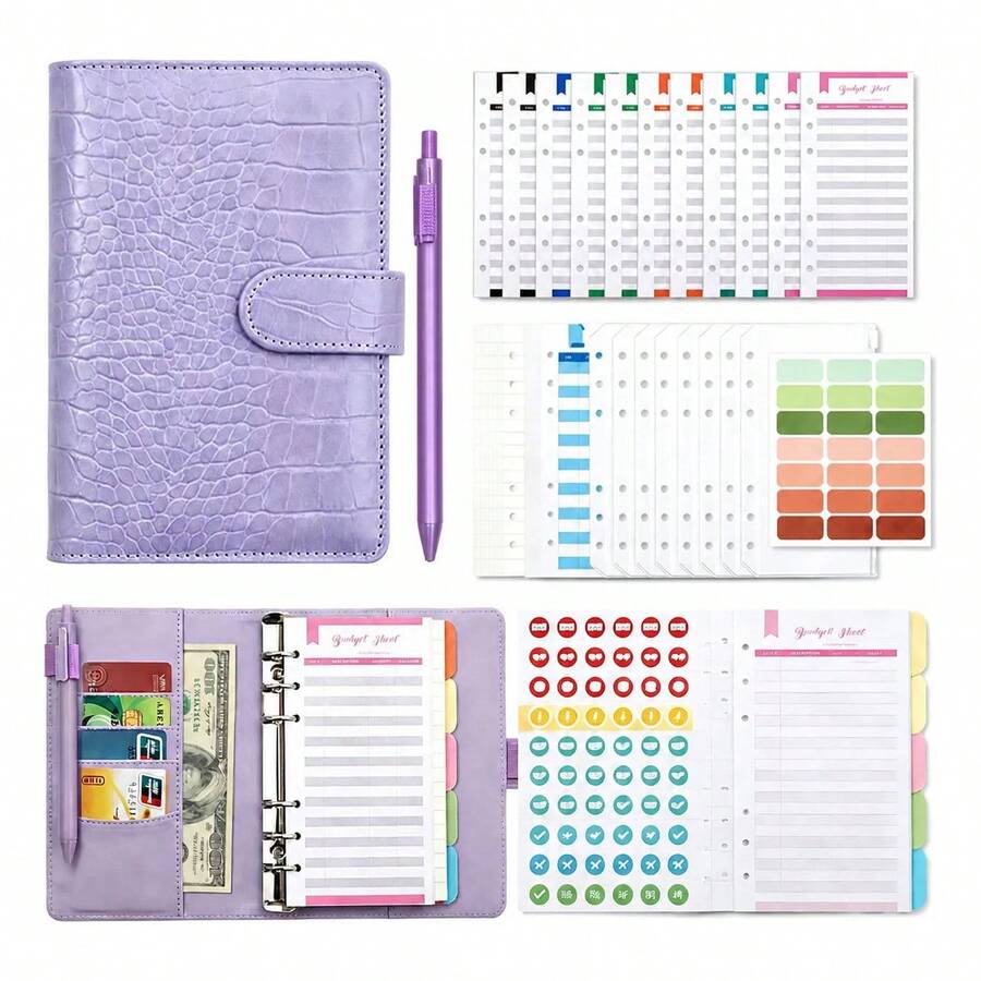 Accounting Ledger Book - Lavender | Office Folders - View 1