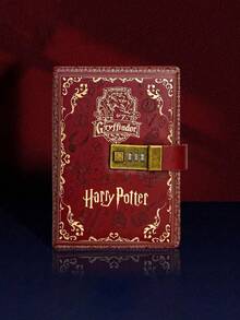 1 st Harry Potter lösenordsblock, vintage collegemönster, kreativ lösenordsskyddad dagbok för dagligt arbete, retro konstnärlig exklusiv journal för multifunktionell kontors- och affärsanvändning - A - Visa 10