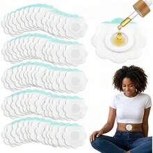 10/50/100/200pcs Disposable Castor Oil Patch, Convenient & Comfortable, Easy To Carry, Highly Absorbent, Suitable For All, Self-Adhesive Abdominal Patch, For Daily Use, Home, Travel - Various Styles - View 2