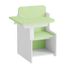 2 In 1 Wooden Children Table With Chair, Small Kids Table And Chair Set With Storage Box, Suitable For Kids Children Toddlers Boys Girls, Light Green - Mint Green - View 2