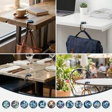 Multi-Purpose Foldable Handbag Hanger For Table, Portable Purse Hook With Christmas And Zodiac Sign Designs, Durable Metal Bag Holder For Desk, Restaurant, Cafe And Travel, Perfect Christmas Gift For Women, Great Stocking Stuffer For Her - Multicolor - View 5