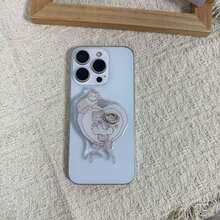 Cartoon Cat Phone Push-Pull Stand, Adhesive Phone Back Stand, Suitable For All Phones, Desktop Stand - Multicolor - View 3