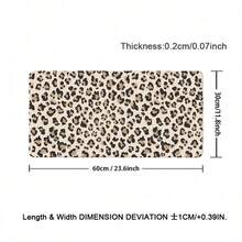 Leopard Print Leather Mouse Pad Beige Brown Thick Durable Keyboard Leather Pad For Office Home Gaming Birthday Gift For Gamers Students Professionals Desktop Laptop Home Office Desk Accessories Minimalist Design - View 11