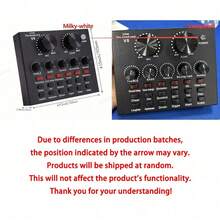 Live Streaming Sound Card With Audio Interface, DJ Mixing Effects, Voice Changer, Suitable For Live Streaming, Podcasting, Gaming - Recording Studio Equipment - 1-multi-color - View 11