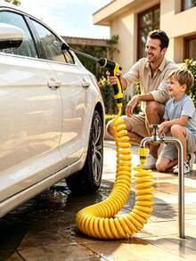 Garden Spring Hose 7.5m-30m, Spring Irrigation Hose With High Pressure Long Spray Gun, Suitable For Car Washing, Yard Watering, Outdoor Cleaning - A - View 10