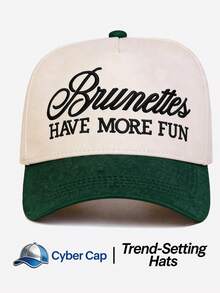 1pc Women's Letter Trucker Hat Adjustable Design Stylish Embroidered Five-Panel Cap Perfect For Casual Wear, Parties Travel - Multi-color - View 8