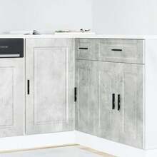 Mesa de jantar vidaXL / Mesa de jantar 80 x 80 x 75 cm em metal - Cinza - Ver 1