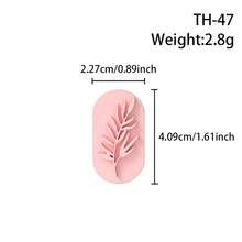 Minimalist Fresh Style Oval Plant Leaf Polymer Clay Cutting Mold, Long Oval Outer Contour Shape Clay Cutter, DIY Handmade Earring Pendant Brooch Making Tool, Compatible With Polymer Clay, 3D Printed Process, Clean Cut Edge, Handmade Jewelry Floral DIY Craft Accessory - Plants - View 12