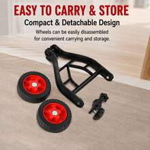 ZHFEISY String Trimmer Wheel Attachment,12.5cm Lawn Mower Auxiliary Wheel, Rimmer Head Attachment Suitable For String Trimmer Replacement Parts - default - View 6