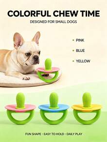 Dog Chew Toy, Pacifier-Style Teething Stick For Small Dogs And Puppies, Textured Surface For Teeth Cleaning, Relieves Boredom, Fun Chewing Experience, Interactive Pet Play Accessory, Not Suitable For Large Pets. Please Order Carefully - Multicolor - View 4