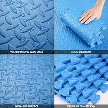4/8/12pcs Interlocking Leaf Pattern Puzzle Crawling Mat, Shock-Absorbing Floor Mat, Thickened Bedroom Mat, Suitable For Patio, Gym, Yoga Studio, Training Room, School Protective Flooring, Multi-Color, 11.81*11.81 Inches, Better Effect After Ventilation - 30*30 Crawling Mat - View 11