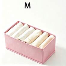 Foldable Fabric Storage Box, Wardrobe Organizer Drawer Divider, Suitable For Clothes, Underwear, Bras, Socks, Space-Saving Home Decor, Dorm Essentials, Pink Storage Bin Container, Household Must-Have - View 12