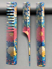Professional Salon Hair Cutting Comb, Essential Hairdresser Haircut Comb, Makeup Comb, Tail Comb, Unisex Hair Comb, Hair Styling Comb, Cosmetic Comb - Multicolor - View 15