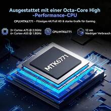 Qetupa 10.1 吋 Android 15 平板電腦，4GB RAM 64/128GB ROM，四核心 1.8GHz 處理器，HD 1280×800 IPS 觸控螢幕，5MP 前置與 13MP 後置鏡頭，6000mAh 電池，不支援 SIM 卡（無變壓器） - 藍色 - 查看 5
