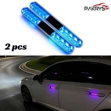 PAKRYS 1/2/4 PCS Strip Lampu Pintu Mobil Tenaga Surya, Lampu Dekorasi Multi-Mode 5 Warna dengan Perekat Mandiri, Pencahayaan Keamanan untuk Mobil Sepeda Motor dan Sepeda untuk Penggunaan Malam Hari - Berbagai gaya - View 13