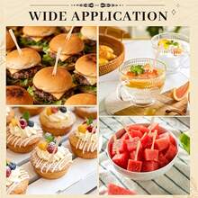 400pcs Fruit Forks, 3.5 Inch Disposable Mini Forks, Roostertail Party And Appetizer Use, Suitable For Christmas, Halloween, New Year, Valentine's Day And Party Events, Roostertail Accessories, Kitchen And Restaurant Use, Healthy Home Decor - Natural Color - View 7