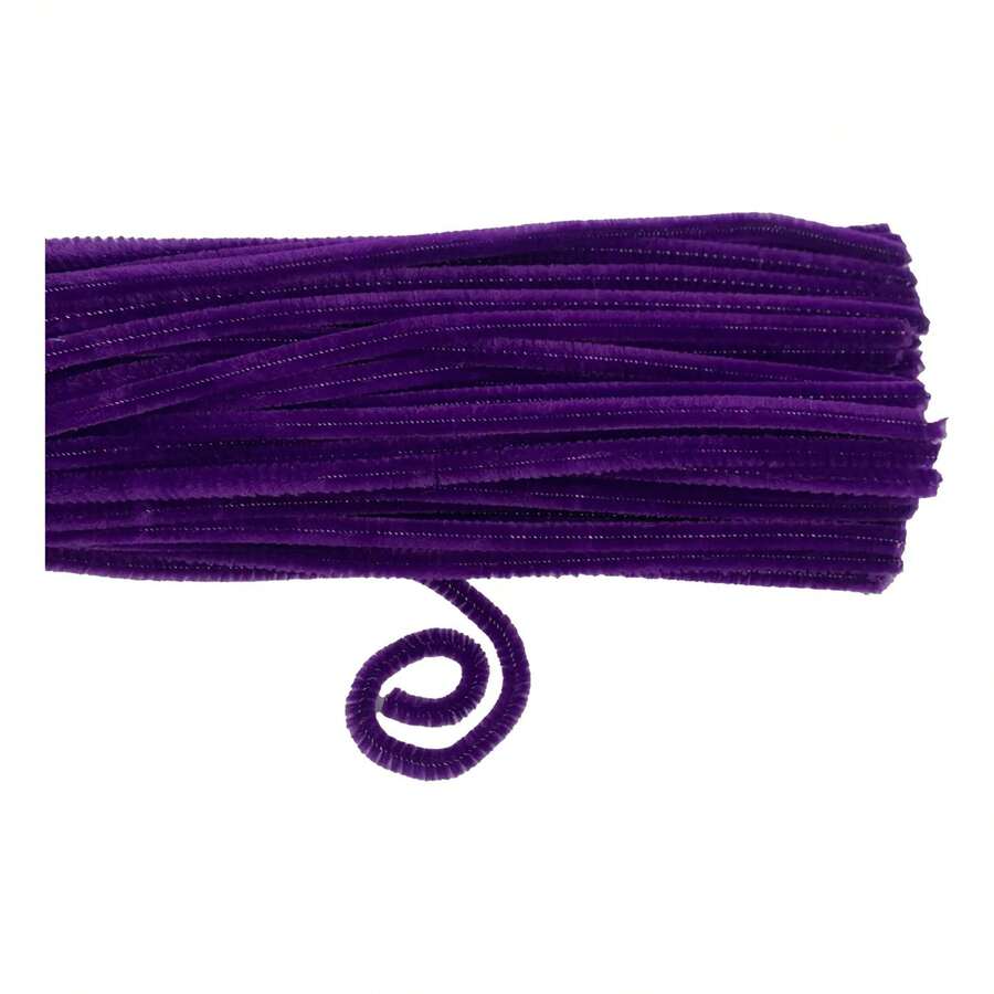 100 Chenille - Limpia Pipas Normal -manualidades = Full - 23 MORADO OVISPO - Ver 1