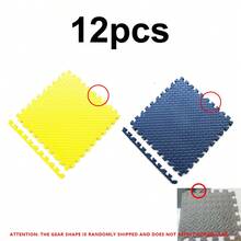 4/8/12pcs Interlocking Leaf Pattern Puzzle Crawling Mat, Shock-Absorbing Floor Mat, Thickened Bedroom Mat, Suitable For Patio, Gym, Yoga Studio, Training Room, School Protective Flooring, Multi-Color, 11.81*11.81 Inches, Better Effect After Ventilation - 30*30 Crawling Mat - View 20
