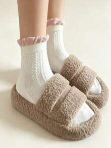 1/3/5/8/10 Pairs Women Sweet Heart & Bow Pattern Fashion Warm Comfortable Mid-Calf Socks - Multicolor - View 9