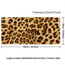 1pc Leopard Cheetah Print PU Leather Desk Mat, Large Extended Waterproof Non-Slip Smooth Mouse Pad, Animal Spots Desk Pad Protector Writing Mat Easy Clean Stain Resistant For Office Home School Computer Laptop Desktop Keyboard - View 11