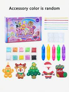 Children's Beaded Set, Bead Pen Art And Mosaic Craft Kit, Focus Game, Handmade Diamond Painting, DIY Craft Kit With Colorful Bead Pens And Fun Templates, Creative Craft Activity For Boys And Girls (Accessory Colors Random) - Multicolor - View 14