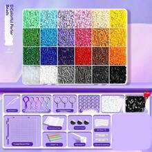 24 Warna/72 Warna - Kit Bahan Manik-manik Perler Fusion Set Lengkap Manik-manik Perler 2,6mm Set Lengkap Alat Kotak Manik-manik Perler Mard Set DIY - MultiWarna - View 7