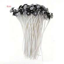 100pcs Cotton Candle Wicks With Base, Low Smoke Pre-Waxed Wick,Candle Making Kit Wicks, For DIY Candle Making, Aromatherapy And Handmade Craft Supplies - 100pcs - View 17